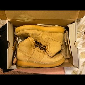 Tan Nike Hightop Shoes